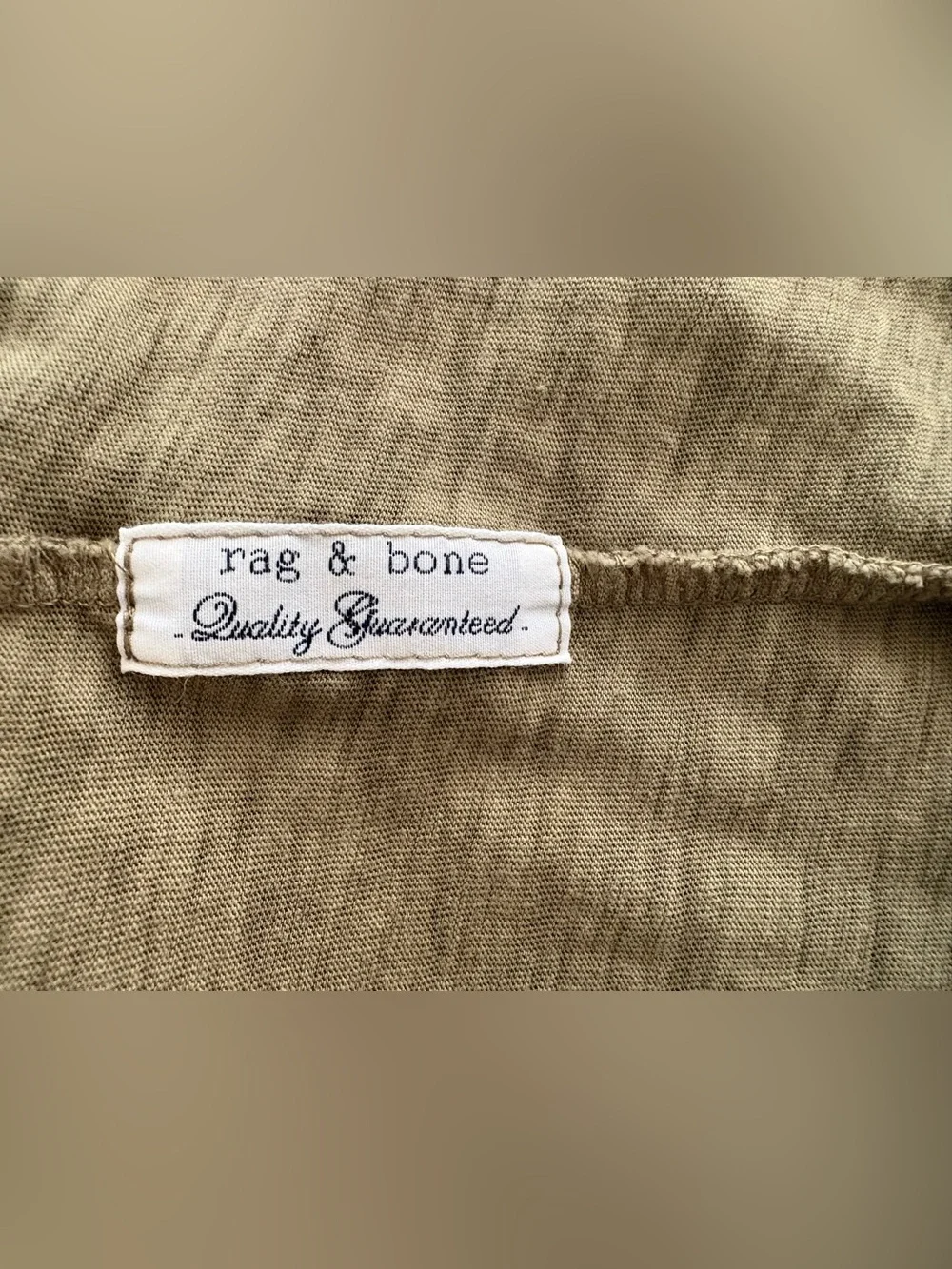 rag & bone Olive Scoop Neck Short Sleeve Tee - Picture 5 of 5